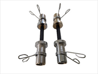 Rebel Olympic Dumbbell Handle Bar (Pair with Spring Collars)