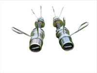 Rebel Olympic Dumbbell Handle Bar (Pair with Spring Collars)