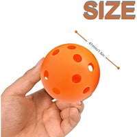 40mm Hollow Plastic Golf Training Balls - 10 Pieces
