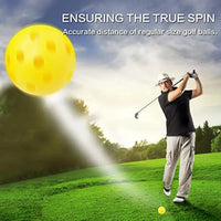 40mm Hollow Plastic Golf Training Balls - 10 Pieces