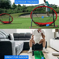 40mm Hollow Plastic Golf Training Balls - 10 Pieces