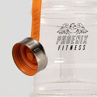Phoenix Fitness Water Bottle - 2L Drinks Bottle with Leakproof Cap and Carry Strap
