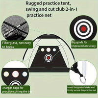 3 metre Golf Chipping Net, Golf Practice Net, Swing Training Practice Net