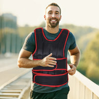 Adjustable Metal Sand Weighted Vest Red