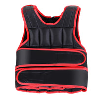 Adjustable Metal Sand Weighted Vest Red