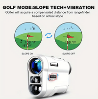 Laser Golf Rangefinder with Advanced Slope Compensation - 1000m Range
