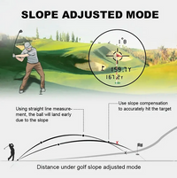 Laser Golf Rangefinder with Advanced Slope Compensation - 1000m Range