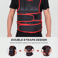 Adjustable Metal Sand Weighted Vest Red