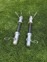 Rebel Olympic Dumbbell Handle Bar (Pair with Spring Collars)