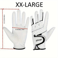 Golf Gloves  - Left Hand (For Right Handed Golfers)