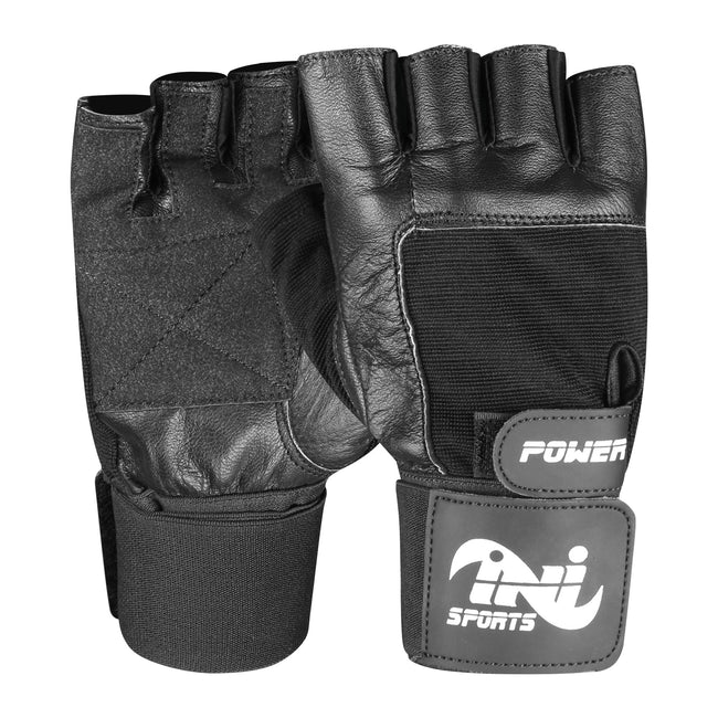 INI Gym Leather Gloves Black