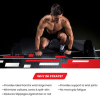 24 Inch Padded Weight Lifting Gel Straps (Pair)