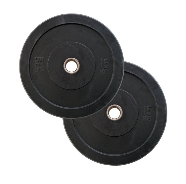 Black Bumper Plates - 5kg to 20kg - Fitness Equipment Dublin