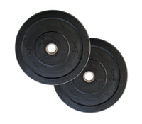 Black Bumper Plates - 5kg to 20kg - Fitness Equipment Dublin