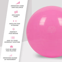 Fit Ball with Pump Pink