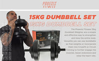 RY1425 Dumbbells Weight Set 15kg Dumbbell Set Adjustable Dumbbells