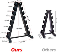6 Tier Dumbbell Storage A Frame