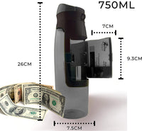 Water bottle with Storage Compartment | 25oz