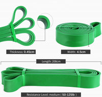 Resistance Power Bands (Intermediate Pack - Set of 4) with free carry bag. (Pre Order for May 23rd) freeshipping - Fitness Equipment Dublin