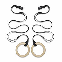 32mm Wooden Gym Rings freeshipping - Fitness Equipment Dublin