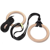32mm Wooden Gym Rings freeshipping - Fitness Equipment Dublin