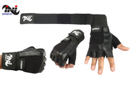 INI Gym Leather Gloves Black