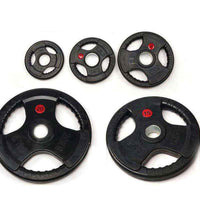 Pair of Rubber Trigrip Weight Plates 5kg, 10kg, 15kg, 20kg freeshipping - Fitness Equipment Dublin