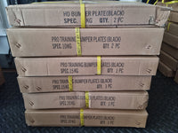 7ft Olympic Barbell and 100kg Black Rubber Bumper Weight Set freeshipping - Fitness Equipment Dublin