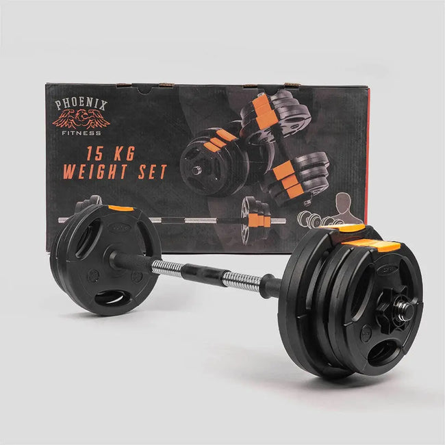 15Kg Complete Weight Set by Phoenix Fitness