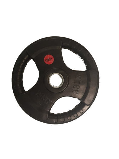 15kg Olympic Rubber Trigrip Weight Plate (2 inch 50mm)