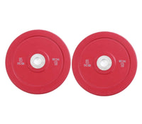 100kg Colour Bumper Plates Red
