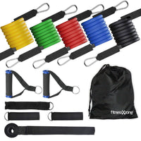 FitnessXzone Resistance Bands Set (11 Piece Set)