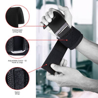 Weight Lifting Hooks (Pair)