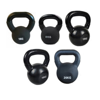 Set of 5 Cast Iron Kettlebells